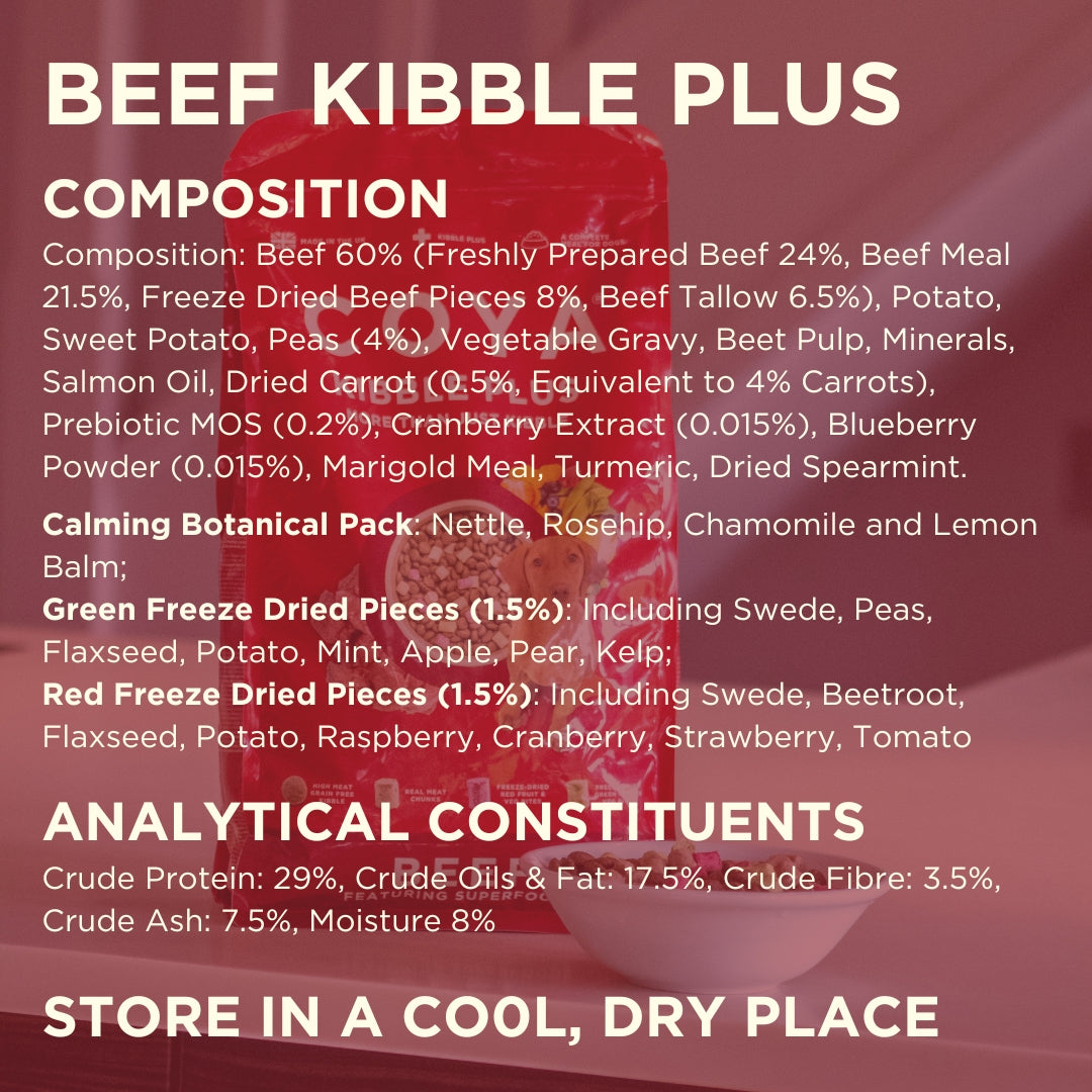 COYA Adult Kibble Plus - Beef - COYA