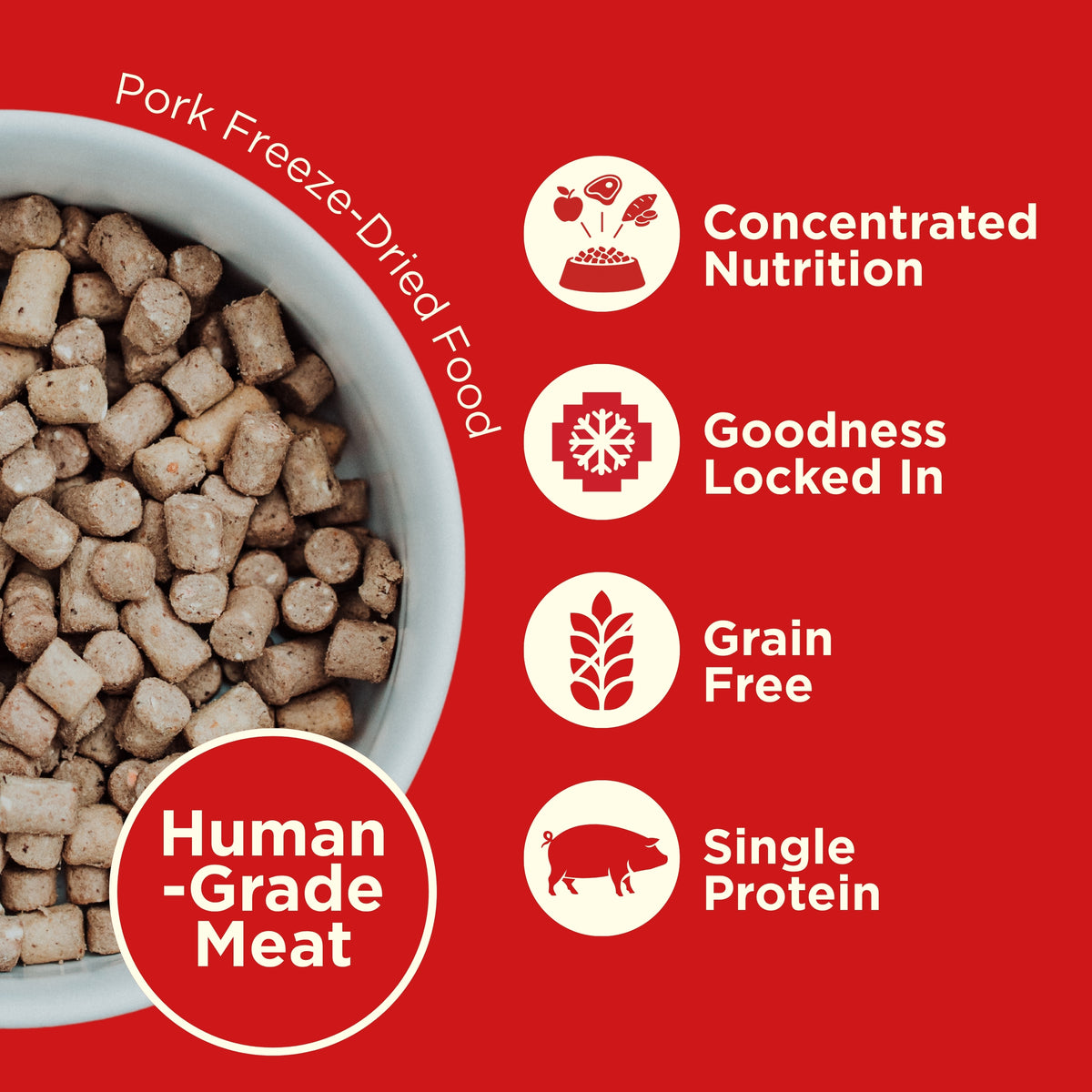COYA Pork Freeze-Dried Functional Benefits