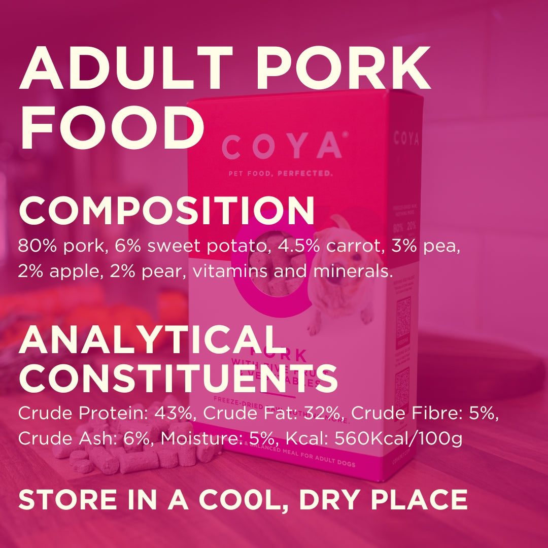 COYA Adult Dog Food - Pork - COYA